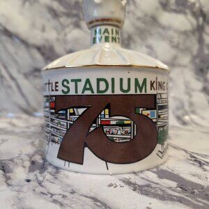 Seattle Stadium King County 75 Years Harvey Spirits Porcelain Decanter 1974 Rare